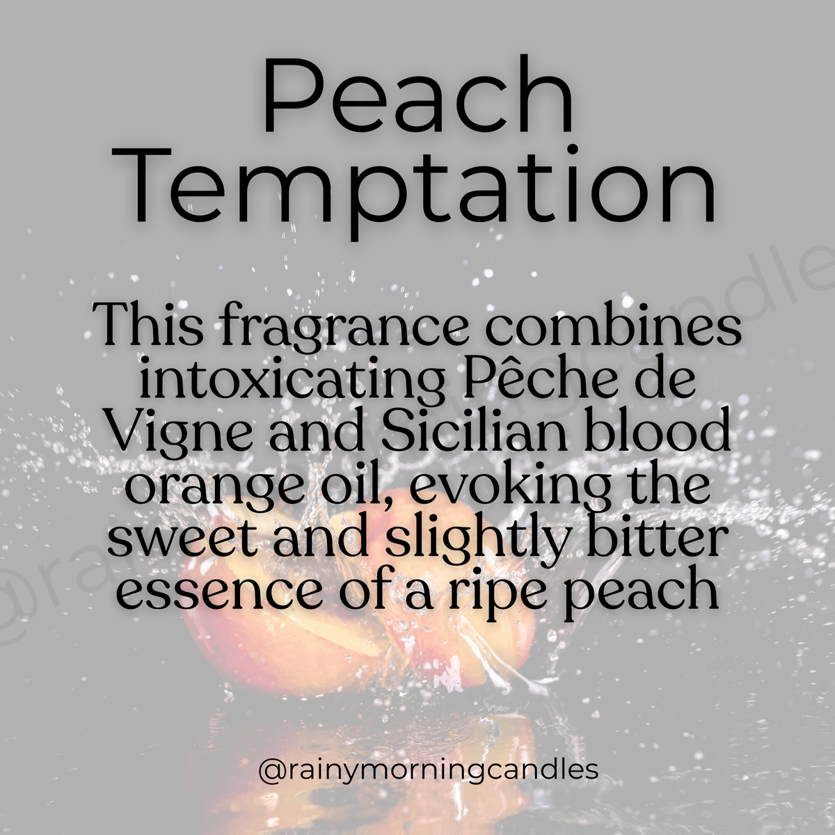 Peach Temptation | Bitter Peach Inspired | Wax Melts