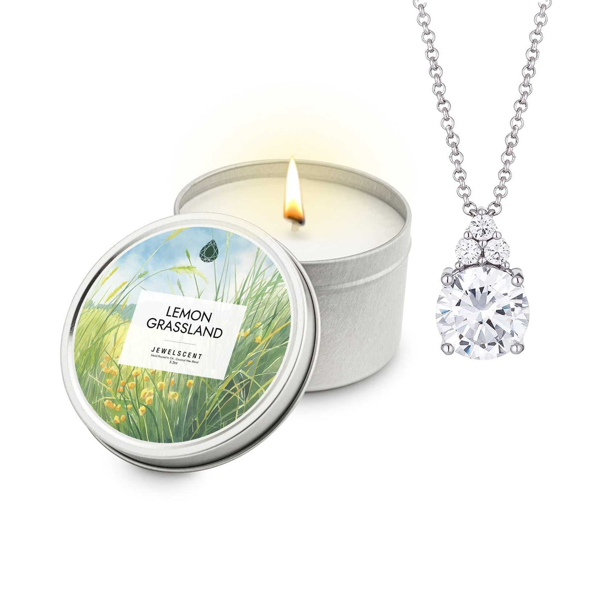 Lemon Grassland Jewelry Candle 5.5oz Tin