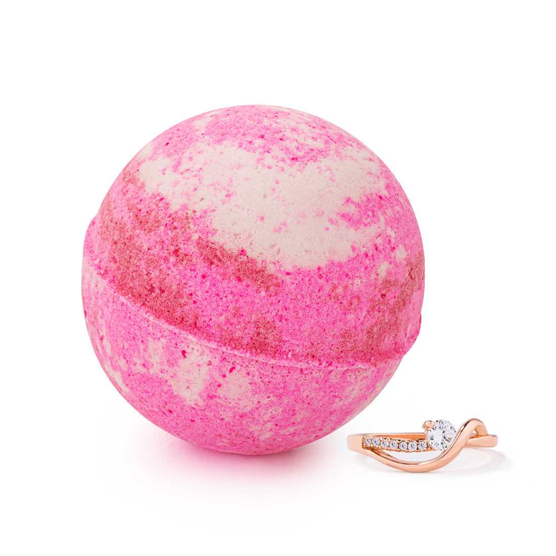 Summer Strawberry Bath Bomb for a Refreshing Jewelry Experience