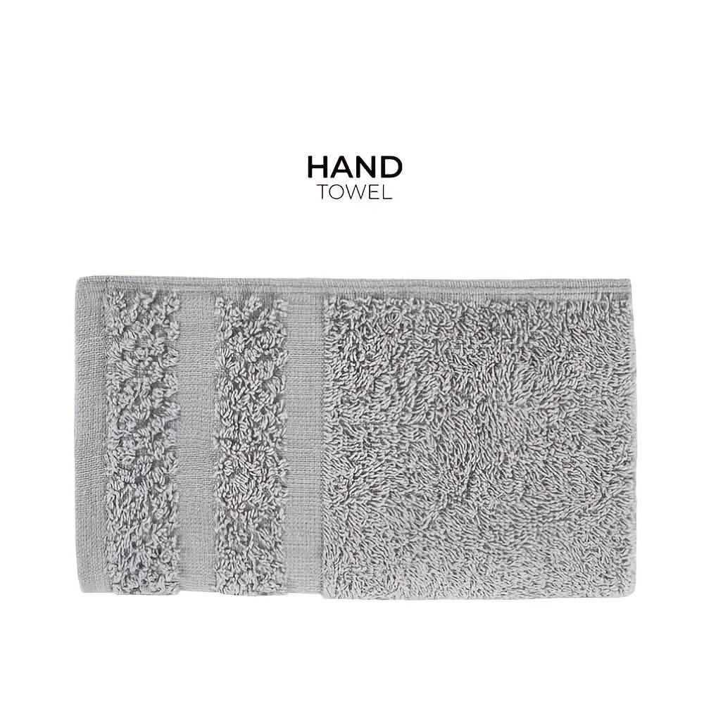 Gray Cotton Bath Towel Set Soft Absorbent Quick Dry Towels 10 To 32 Pieces
