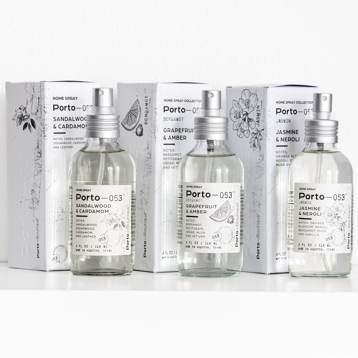 Porto 053 Room Spray Premium Home Fragrance Linen And Fabric Freshener 4 Oz
