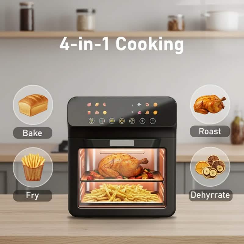 12QT 12 In 1 Smart Air Fryer Oven With One Touch Presets