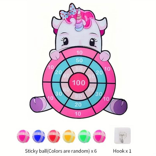 Colorful Sticky Ball Toss Game for Kids Ages 3 and Up Elephant Unicorn Dinosaur
