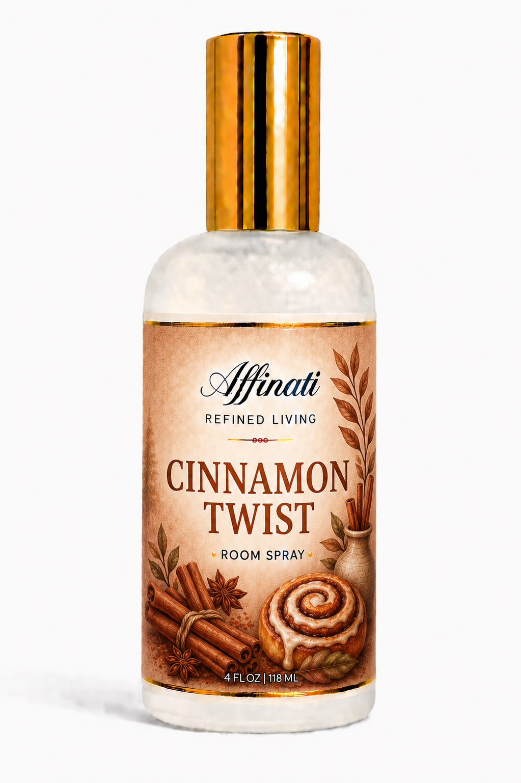 Cinnamon Twist Room And Linen Spray Warm Spiced Vanilla 4 Oz Non Toxic Formula