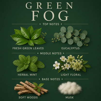 Green Fog Room And Linen Spray 4 Oz Fresh Citrus Floral Musk
