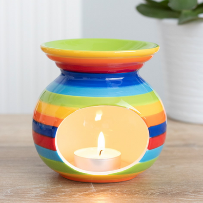 Rainbow Wax Melt And Essential Oil Burner Warmer Home Decor