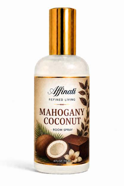 Mahogany Coconut Room And Linen Spray 4 Oz Non Toxic Home Fragrance