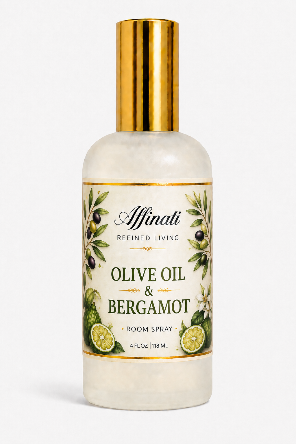 Olive Oil and Bergamot Room and Linen Spray Non Toxic 4 Oz