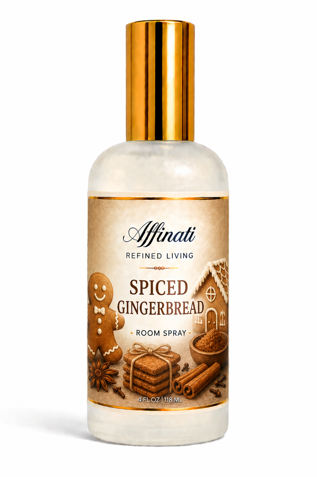 Spiced Gingerbread Room And Linen Spray Non Toxic Fragrance 4 Oz