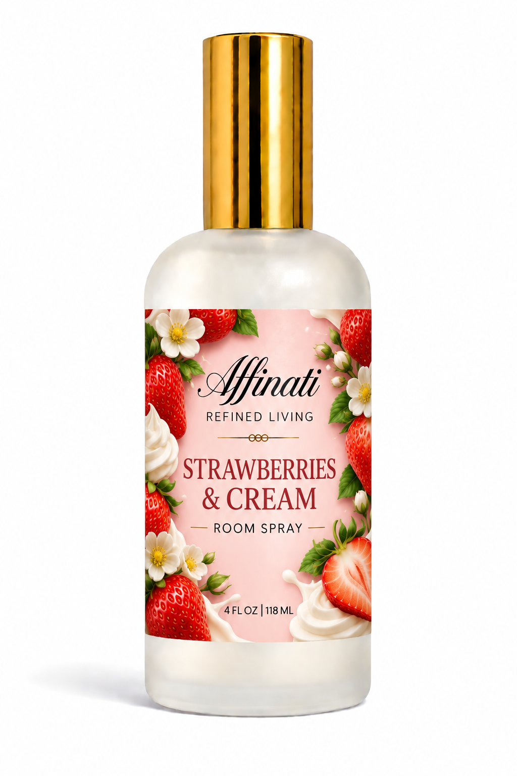 Strawberries And Cream Room And Linen Spray 4 Oz Non Toxic
