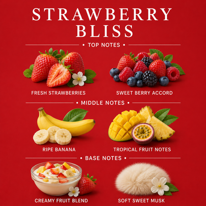 Strawberry Bliss Room And Linen Spray 4 Oz Non Toxic Home Fragrance Spray