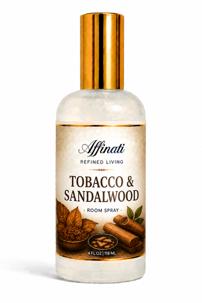 Tobacco And Sandalwood Room And Linen Spray 4 Oz Non Toxic Fragrance