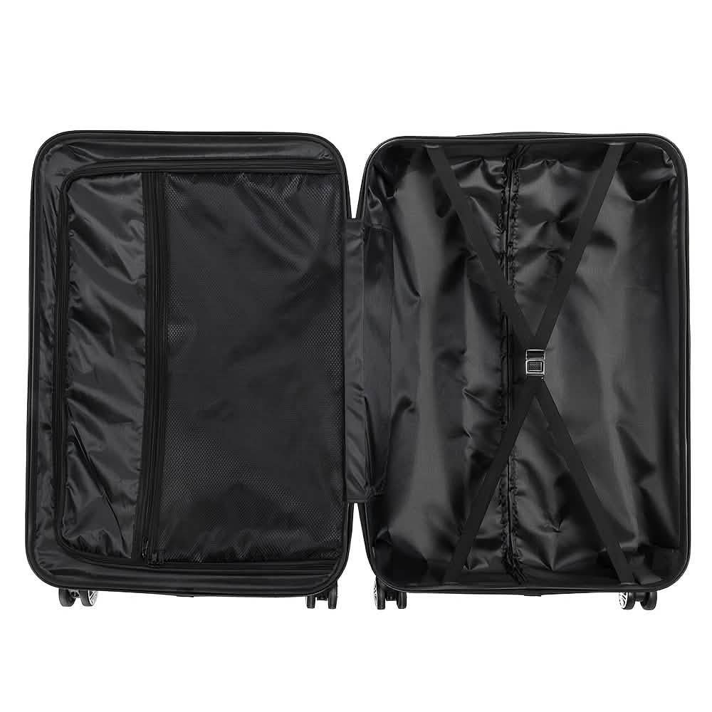 3 Piece Hard Shell Luggage Set With TSA Lock 20 24 28 Inch Spinner Wheels