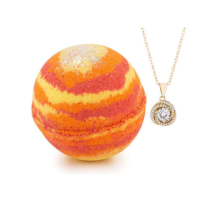 Cozy Cashmere 10oz Necklace Bath Bomb by JewelScent