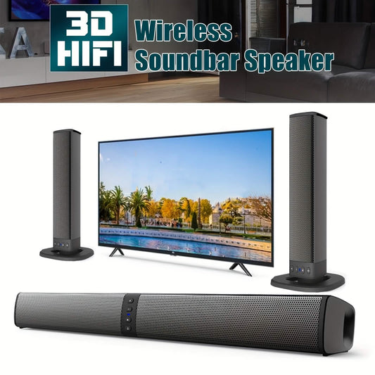 Wireless Soundbar for Smart TV 2 in 1 Detachable Bluetooth Speaker