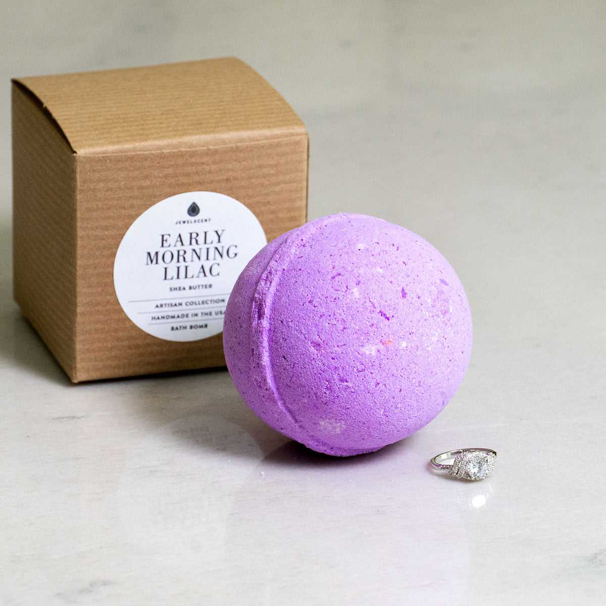 Early Morning Lilac 10oz Jewelry Bath Bomb by JewelScent