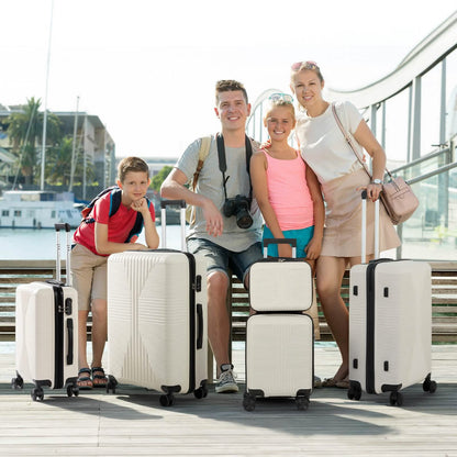 MOTORHOT 5 Piece Lightweight Luggage Set With Lock 12 16 20 24 28 Inch