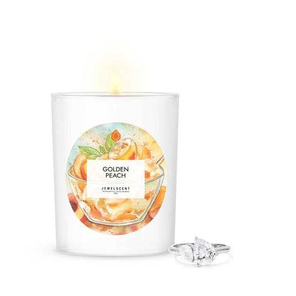 Golden Peach 10oz Signature Jewelry Candle by JewelScent