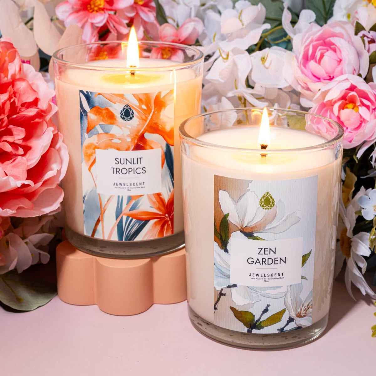 Sunlit Tropics Jewelry Candle - 18oz Home Fragrance Candle