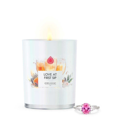 Love At First Sip Iridescent Jewelry Candle 10oz Signature Collection by JewelScent