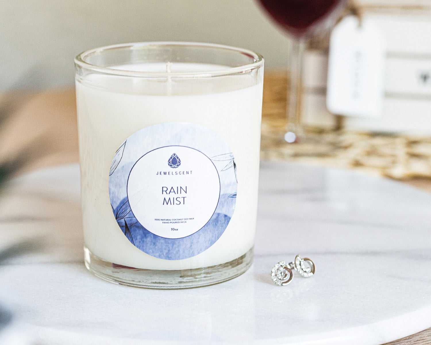 Rain Mist 10oz Signature Jewelry Candle by JewelScent