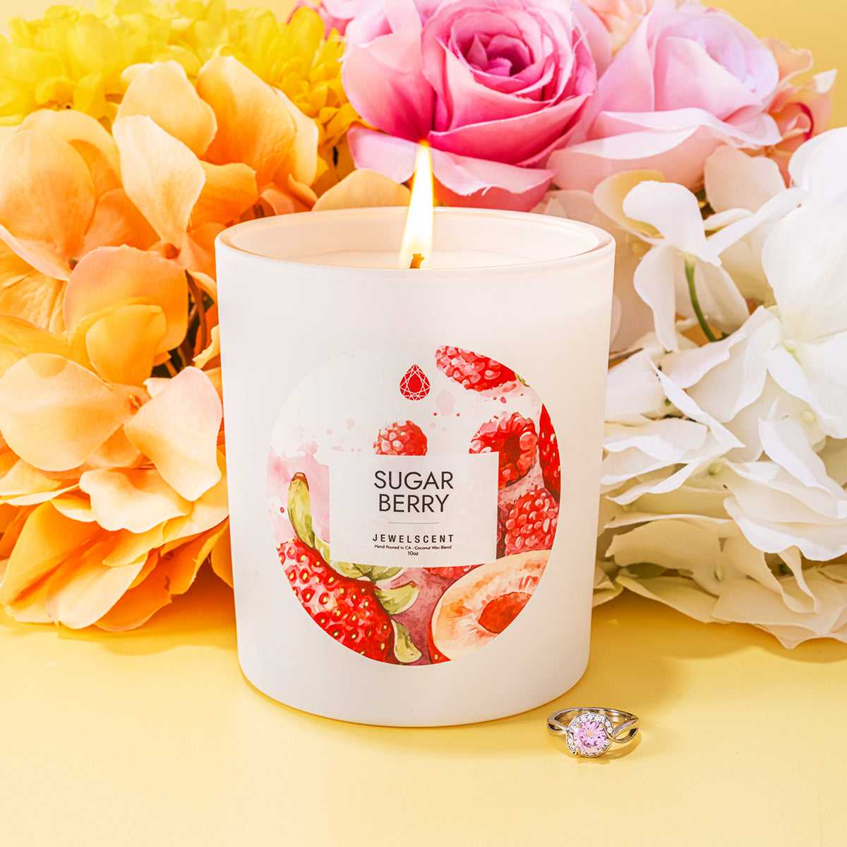 Sugar Berry Jewelry Candle 10oz Signature Scented Candle