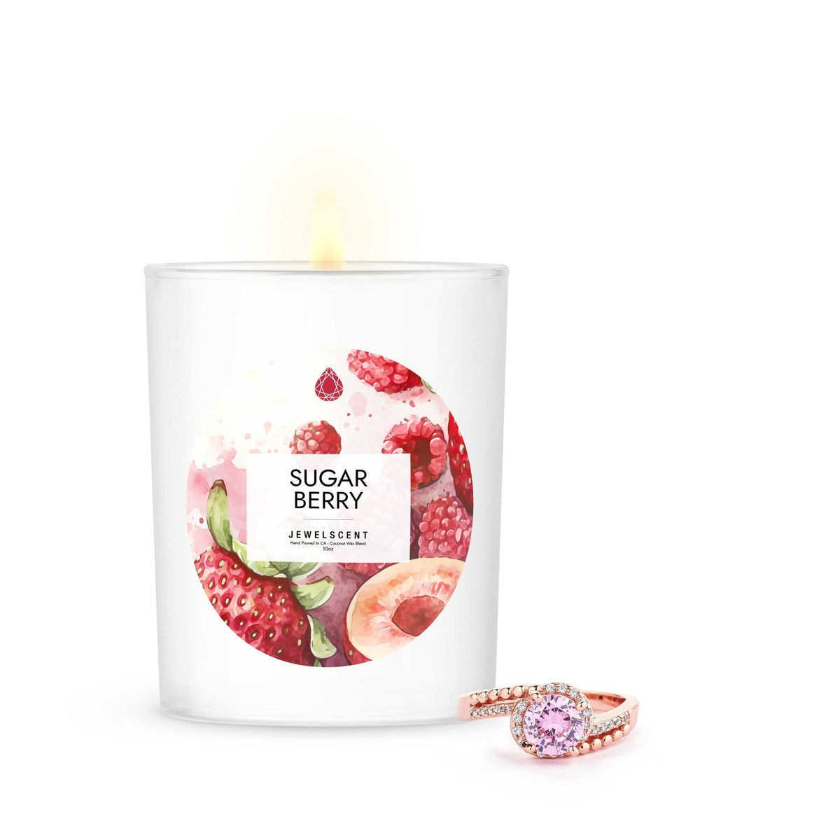 Sugar Berry Jewelry Candle 10oz Signature Scented Candle