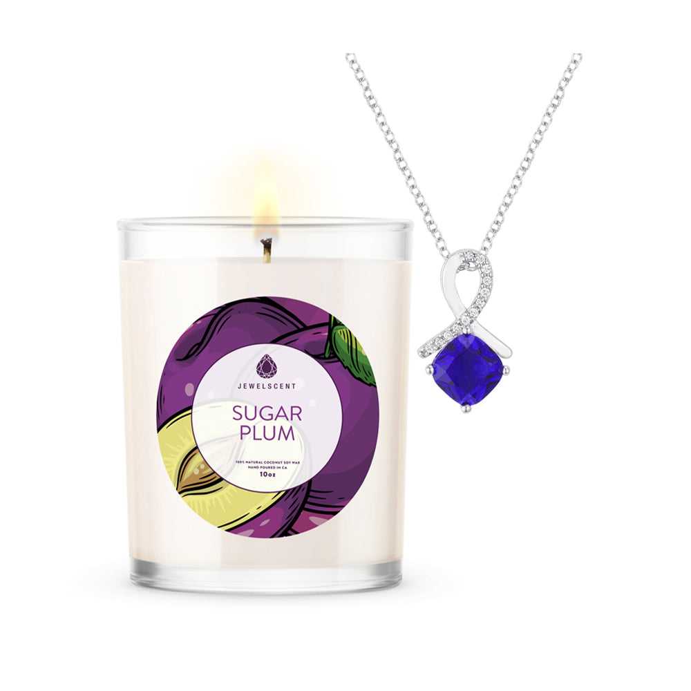 Sugar Plum Jewelry Candle - 10oz Signature Scented Candle with Hidden Jewelry
