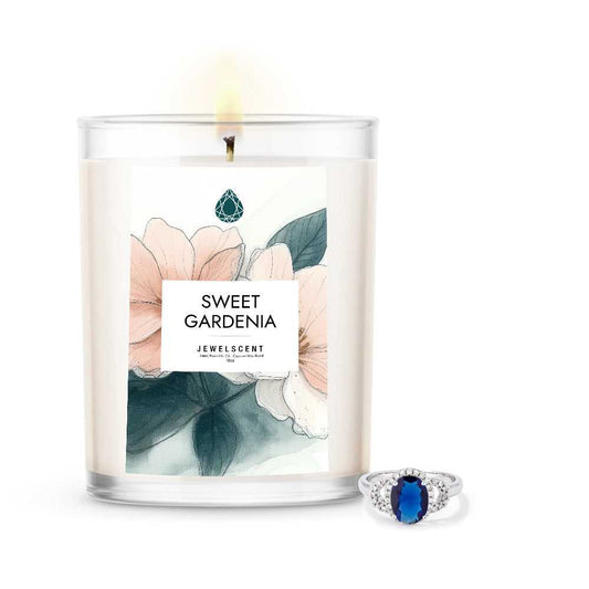 Sweet Gardenia 18oz Home Jewelry Candle by JewelScent