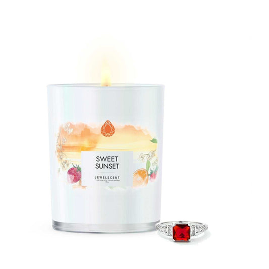 Sweet Sunset Iridescent 10oz Signature Jewelry Candle by JewelScent